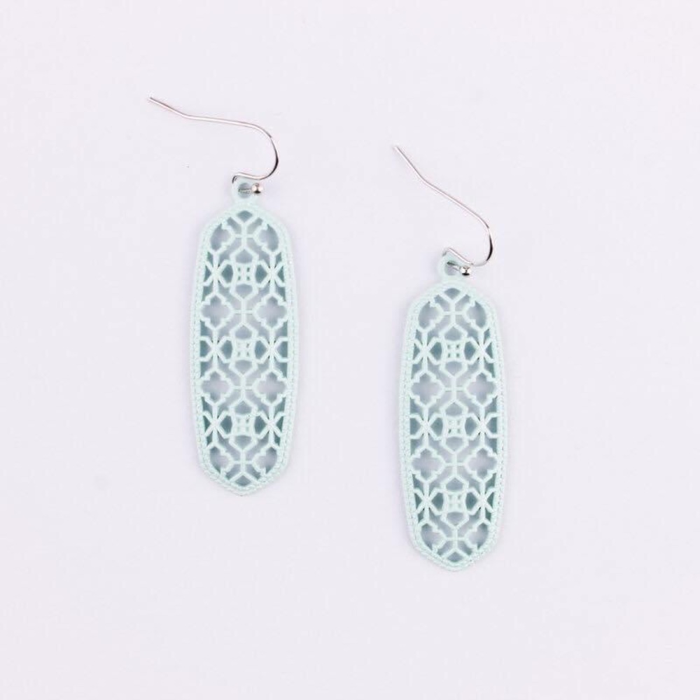 Mint Filigree Earrings